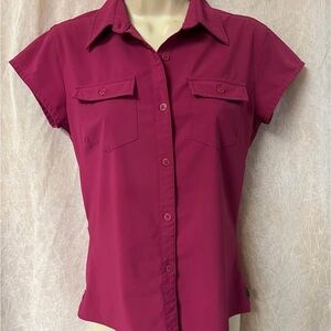 The North Face Women's Short Sleeve Button-Down Shirt - Magenta